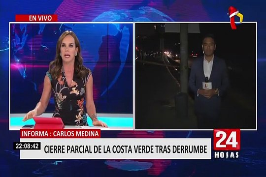Derrumbe en Costa Verde: realizarán trabajos de limpieza en geomalla durante toda la madrugada