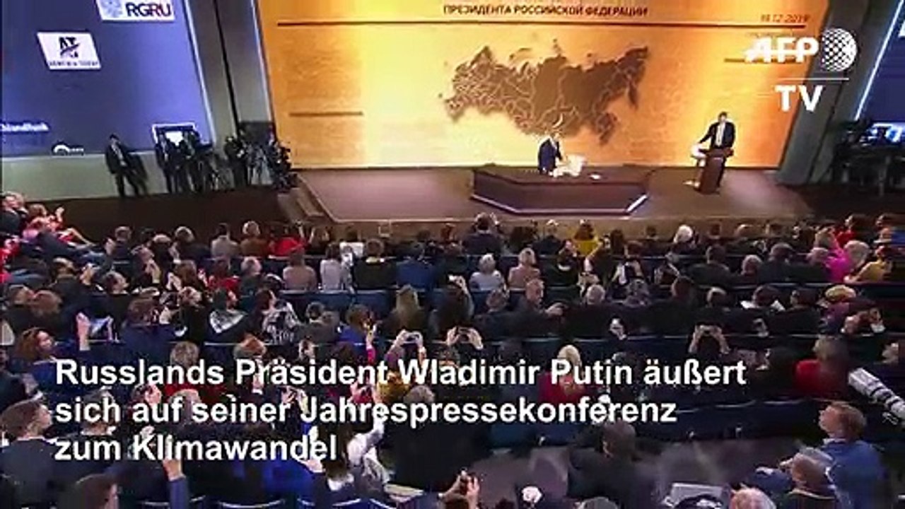 Putin: 'Niemand' kennt die Ursache für den Klimawandel