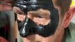 Peeling off Face Mask Surprises Man