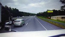 Semi Performs Accidental PIT Manoeuvre on Prius