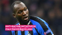 This campaign was supposed to fight racism in Italian football...