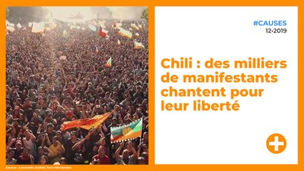 Chili : des milliers de manifestants chantent pour leur liberté