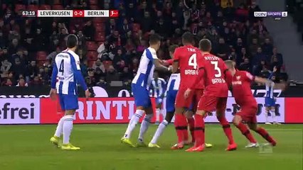 Karim Rekik Gool Leverkusen 0-1 hertha BSC 18-12-2019