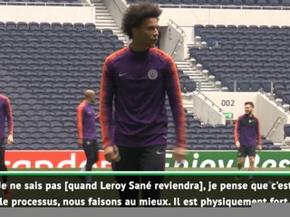 15e j. - Guardiola : "Je ne sais pas quand Sané reviendra"