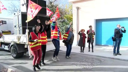 Un cortège contre la réforme des retraites à Martigues