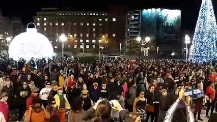 La versión en euskera de 'Un violador en tu camino' resuena en Bilbao