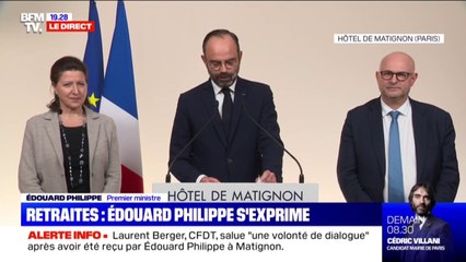 "Nous sommes mobilisés pour faire cesser cette grève", affirme Édouard Philippe
