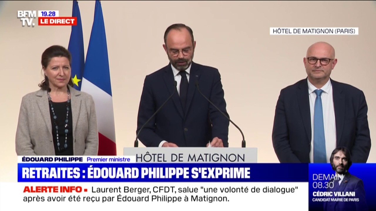 "Nous sommes mobilisés pour faire cesser cette grève", affirme Édouard Philippe