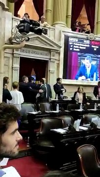 Los diputados se retiran del Congreso
