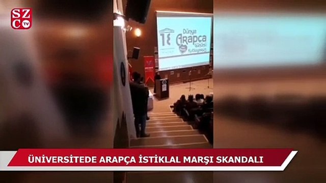 Üniversitede Arapça İstiklal Marşı skandalı!