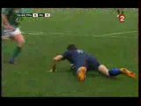 RUGBY 6 NATIONS  FRANCE 26 - 21 IRLANDE    1ER ESSAI CLERC