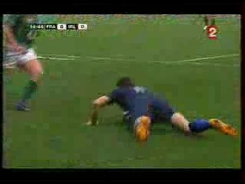 RUGBY 6 NATIONS FRANCE 26 - 21 IRLANDE 1ER ESSAI CLERC
