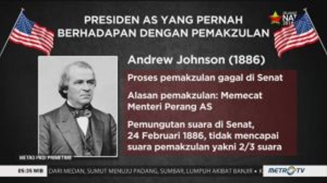 Ini Daftar Presiden AS yang Dimakzulkan Sebelum Trump