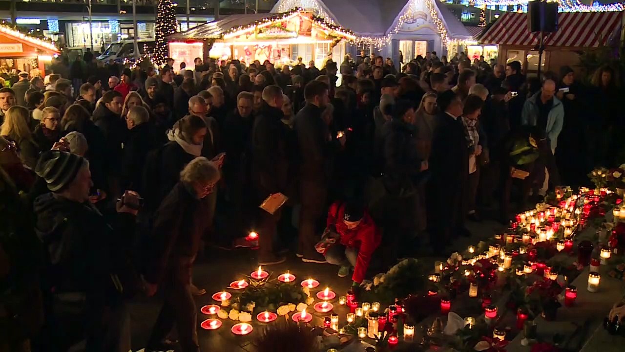 Gedenken an die Opfer des Berliner Weihnachtsmarktanschlags