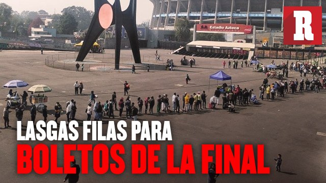 Estadio Azteca presentó largas filas por boletos para la final de vuelta