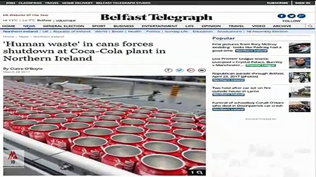Restos Humanos Encontrados en Cocacola (Ritual Satánico? )