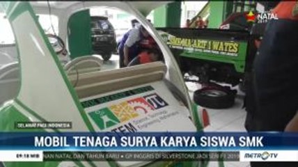 Mobil Tenaga Surya Karya Siswa SMK Kulon Progo