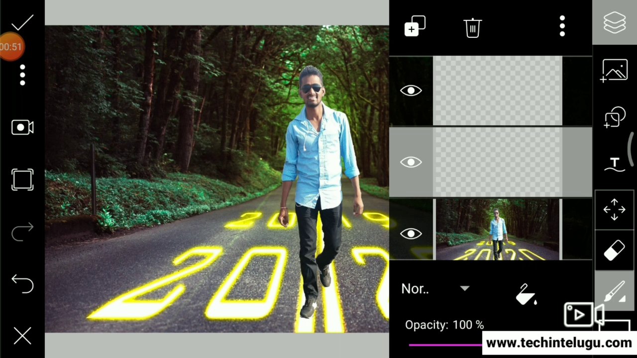 2020 happy new year wishing pic editing // tech in telugu
