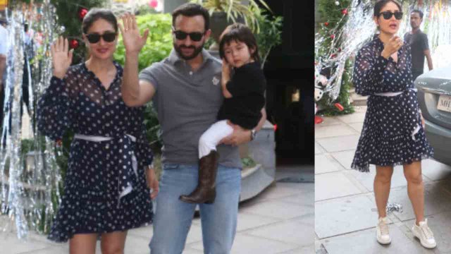 Taimur Ali Khan Birthday: Kareena Kapoor Khan stuns at party in black dress; Watch video | FilmiBeat