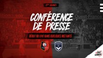 J19. Stade Rennais F.C. / Bordeaux : conférence de presse en direct