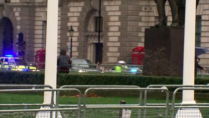 Boris Johnson arrives at Parliament