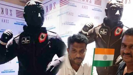 வீர இந்தியனுக்கு  341 கிலோ சாக்லெட் சிலை