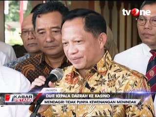 Uang Kepala Daerah ke Kasino, Mendagri: Tak Punya Wewenang