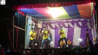 Group dance on stage on popular hindi and nepali songs including teri aakhya ka yo kajal song