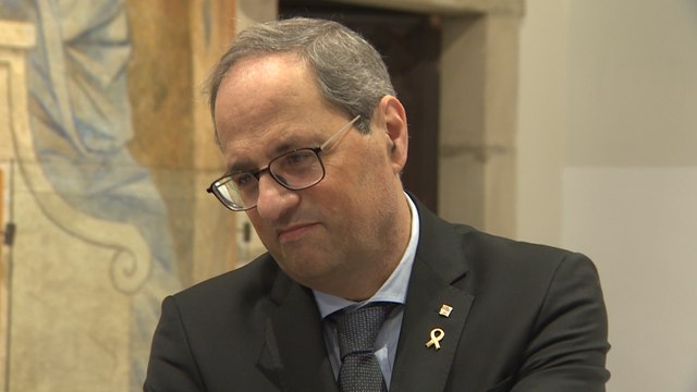 Torra celebra que Puigdemont y Comín entren en la Eurocámara