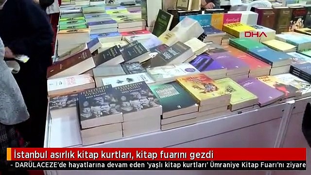 İstanbul asırlık kitap kurtları, kitap fuarını gezdi