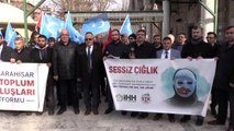Afyonkarahisar'da Doğu Türkistan'da yaşanan Çin zulmü protesto edildi