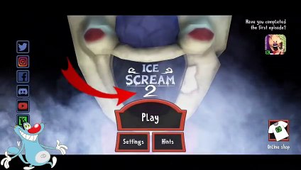 Rod per gussa hua Oggy | ice scream episode 2 : horror neighborhood with oggy and jack voice