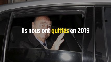Ils nous ont quittés en 2019