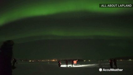 Northern lights put on epic display in the night sky