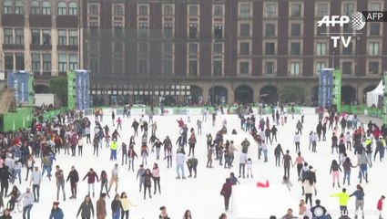 Ice-free skating rink opens in Mexico