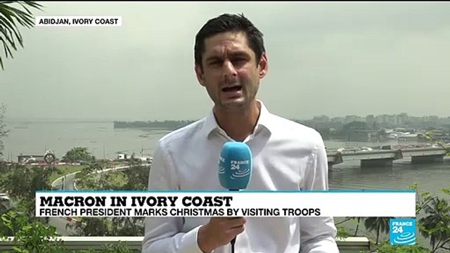 Macron in Ivory Coast: French President marks Christmas by visiting troops