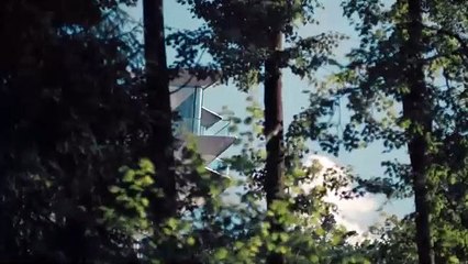 Así es la casa árbol de estilo futurista