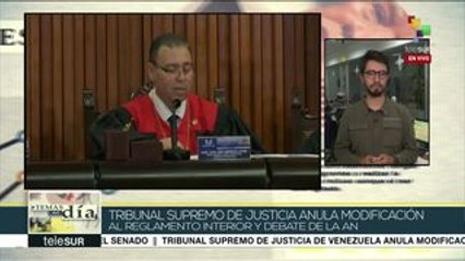 Venezuela: TSJ anula modificación del reglamento de Asamblea Nacional