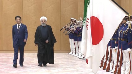 روحاني في اليابان والأخيرة تبرر إرسال قواتها إلى مضيق هرمز