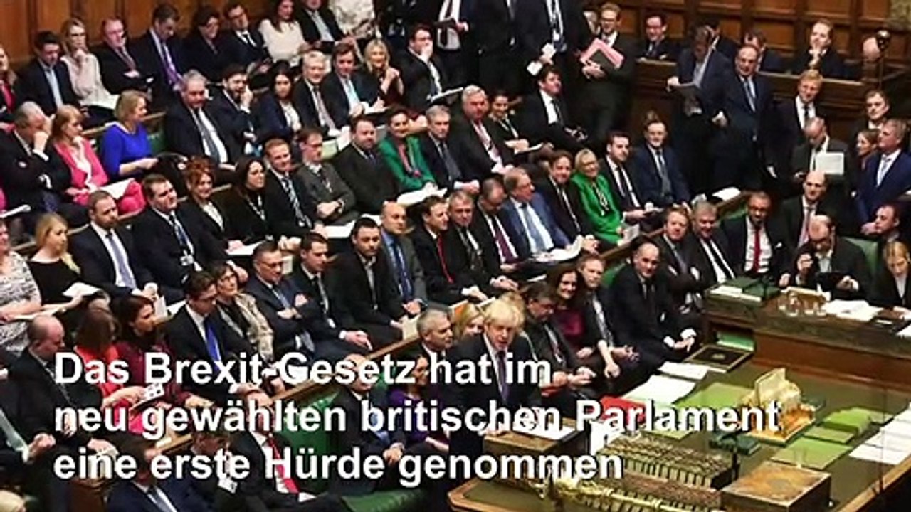 Johnsons Brexit-Gesetz nimmt erste Hürde im Parlament