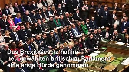 Johnsons Brexit-Gesetz nimmt erste Hürde im Parlament