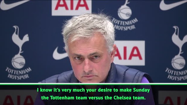 Mourinho '100 per cent Tottenham' ahead of Chelsea visit