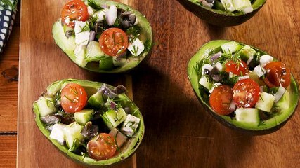 Greek Stuffed Avocado Is Perfect For A Light Lunch