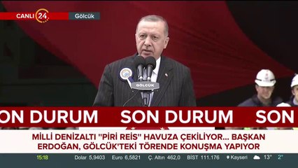 Milli denizaltı ''Piri Reis'' havuza çekiliyor