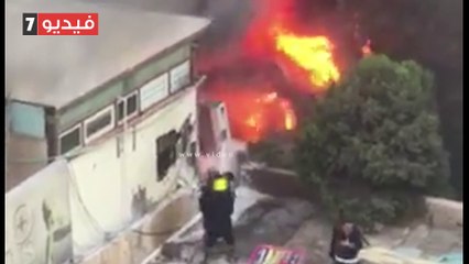 السيطرة على حريق داخل صالة ألعاب رياضية بالدقى