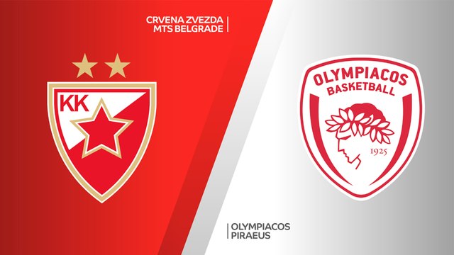 Crvena Zvezda mts Belgrade - Olympiacos Piraeus Highlights | Turkish Airlines EuroLeague, RS Round 15