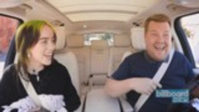 Billie Eilish Fangirls Over Justin Bieber in 'Carpool Karaoke' | Billboard News