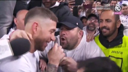 La juerga de Sergio Ramos con los hinchas blancos lo peta en las redes