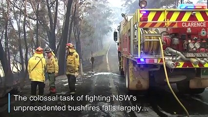Australia's volunteer firefighters battle fatigue, injury and loss