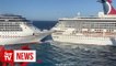 Two Carnival cruise ships collide in port of Cozumel, Mexico